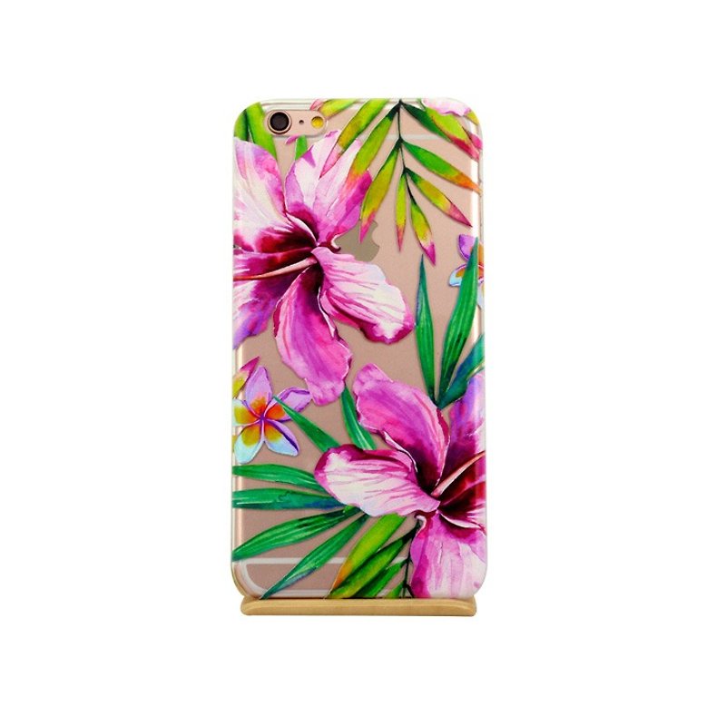 Reversal GO-365 good day series - [dance] -TPU Lane Flowers Phone Case "iPhone / Samsung / HTC / LG / Sony / millet" * - Phone Cases - Silicone Pink