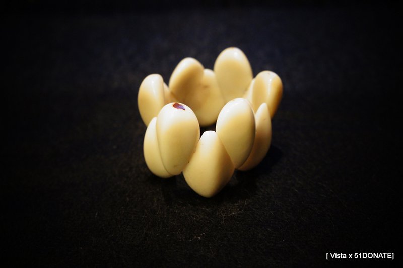Vista[见闻], South America, Tagua Ivory Fruit Bracelet-Drop Shape, Primary Color - Bracelets - Wood White