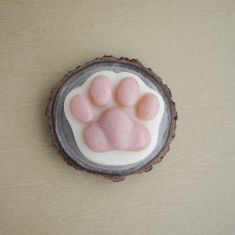 Shea Butter Cat Paw Soap (For Body) - Hinoki - Body Wash - Plants & Flowers White