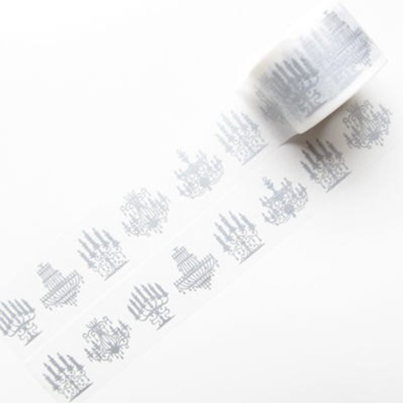 Aimez le style 寬版 和紙膠帶 (01146 華麗吊燈) - Washi Tape - Paper Gray