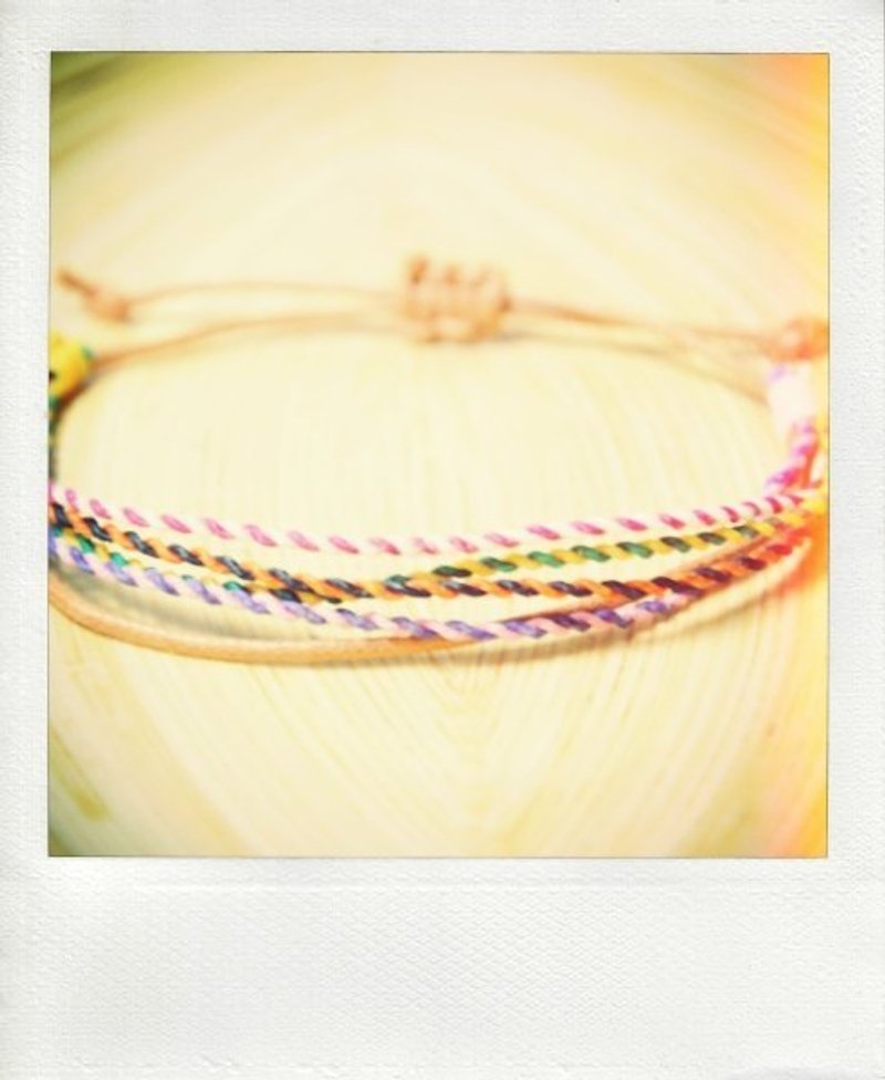 Summer Lohas Silk Wax Hand Strap (Adjustable) The wire can be color-selectable - Bracelets - Waterproof Material Khaki