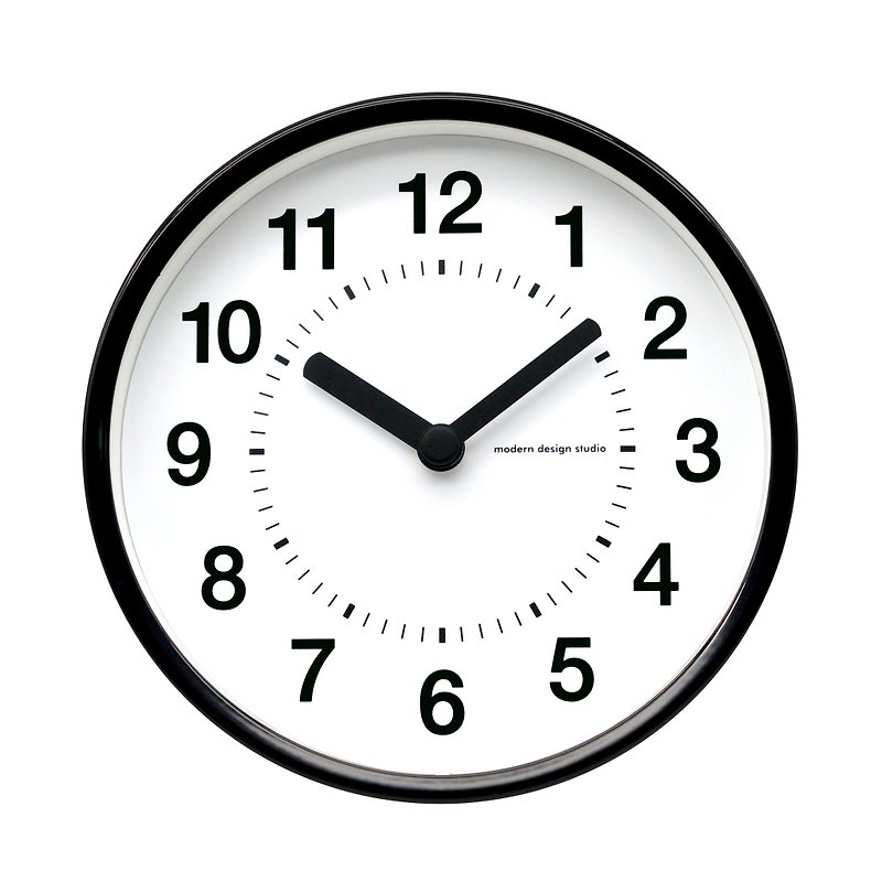 Mesa - Clear Taste Clock Desk Clock 2 in 1 (Metal) - Clocks - Other Metals Black