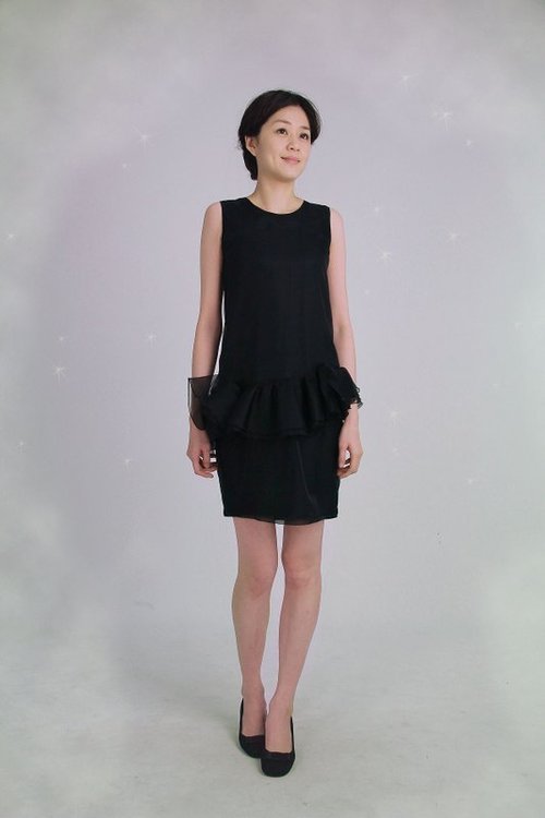 Tiana Puplum Organza Dress