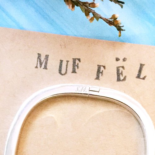 Muffel Store MUFFëL 925 純銀 客製化 : 情人禮品 : 刻字 Square 手環