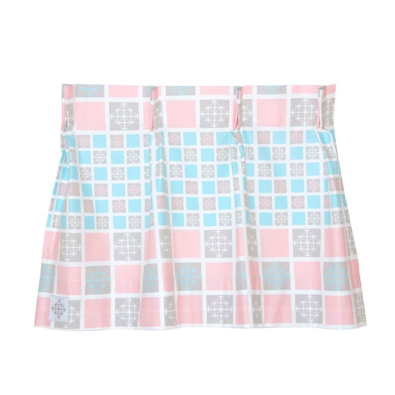 W 50cm- 95cm / L 50cm-120cm (with lining) Custom made curtains " Yuki " - Other - Cotton & Hemp Pink