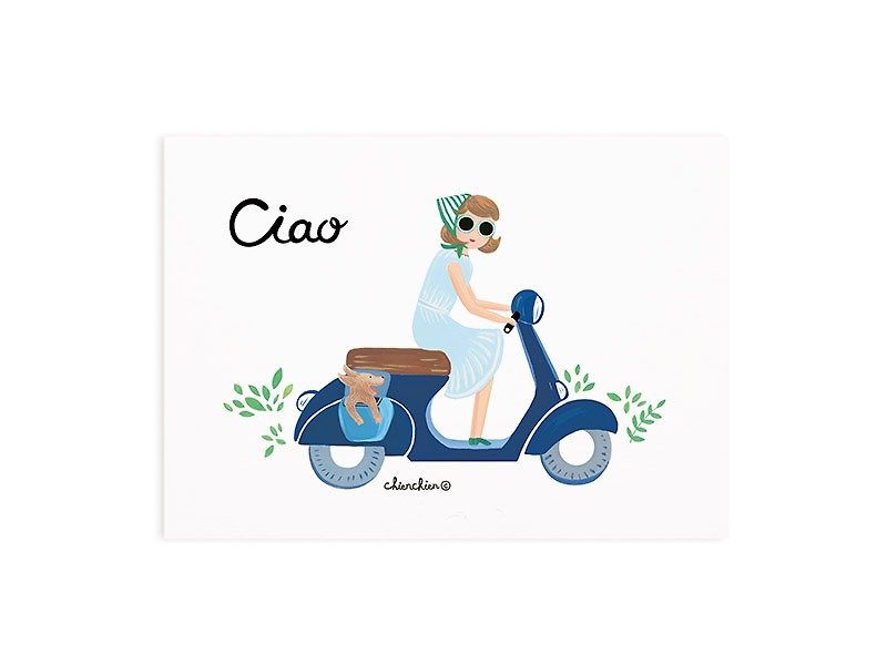 Chienchien - Ciao - Illustrator Postcard / Card - Cards & Postcards - Paper 