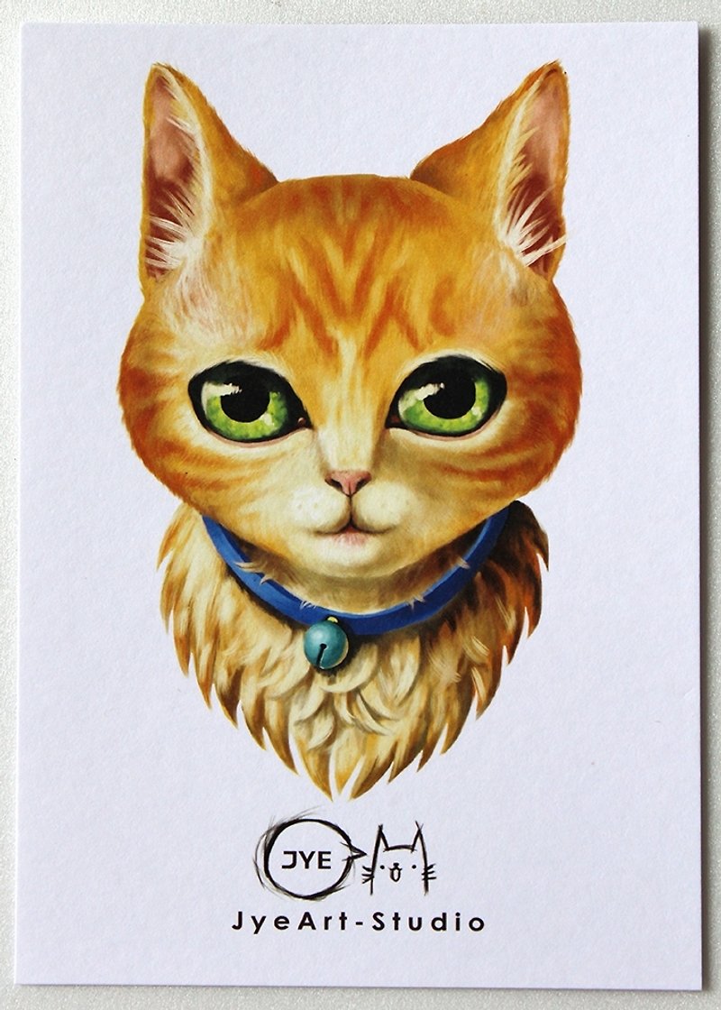 [Meow letter film] Orange cat (single purchase area) - การ์ด/โปสการ์ด - กระดาษ สีส้ม