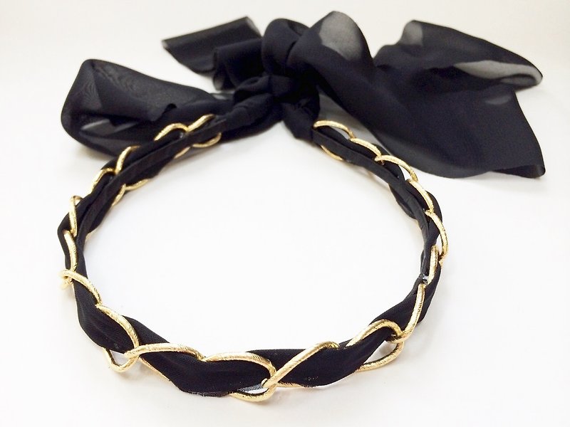 Black headband - Hair Accessories - Other Materials Black