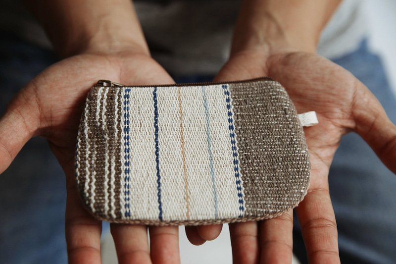 CHIMMUWA 手織棉布小錢包 - Toiletry Bags & Pouches - Cotton & Hemp 