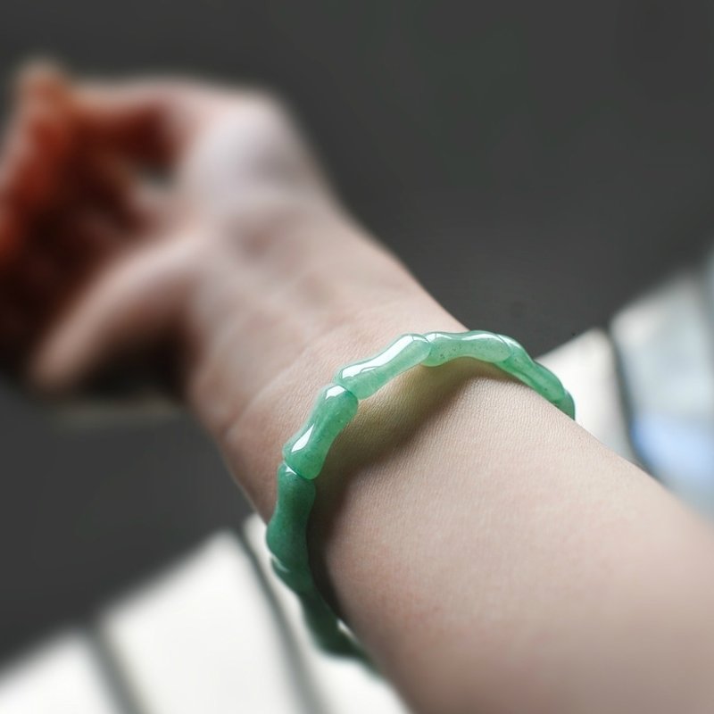 ☆,.-*'108 perles   天清】東陵玉手排 - 手鍊/手環 - 其他材質 綠色