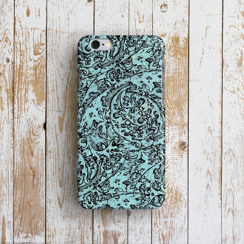 OneLittleForest-Original Mobile Phone Case-iPhone 6, iPhone 6 plus- Stone Engraved Rubbing - Phone Cases - Plastic Green