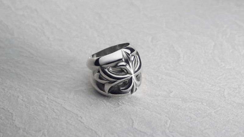 925 silver North Star Ring - แหวนทั่วไป - โลหะ สีเทา