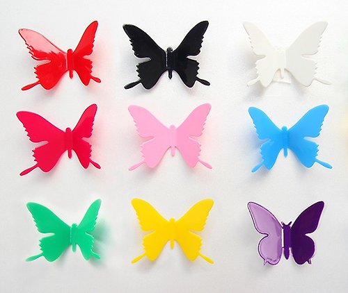 iINDOORS英倫家居 iINDOORS 3D水晶實感蝴蝶 12入/組 壓克力 牆壁裝飾