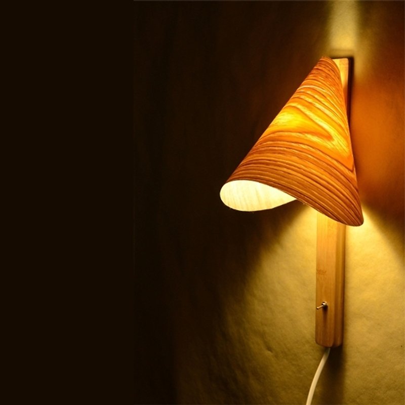 Wooden wall lamp | handmade works | gifts | independent brand | Seventh Heaven × designer Ma Yunxin - Lighting - Bamboo Orange