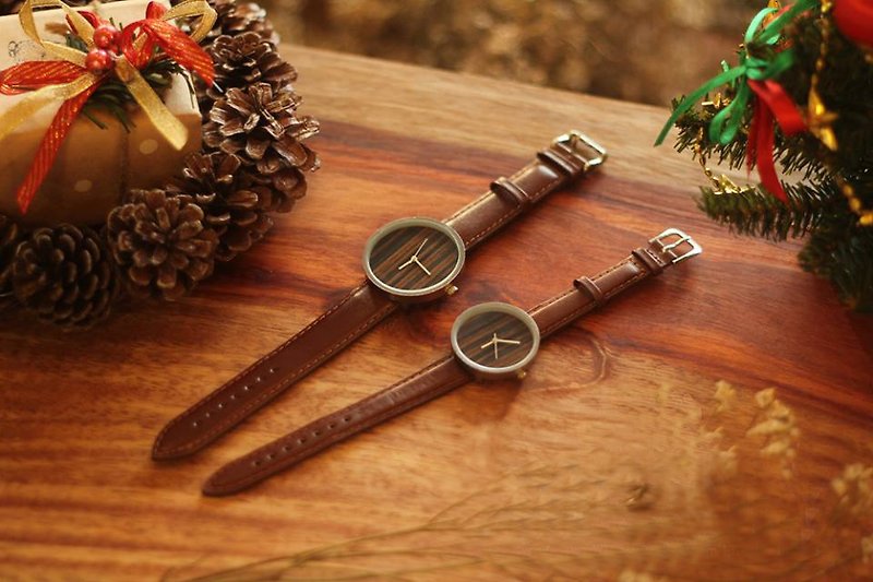 NEW RELEASEDプロモーションEBONY SNOW - 腕時計 - 木製 ブラウン
