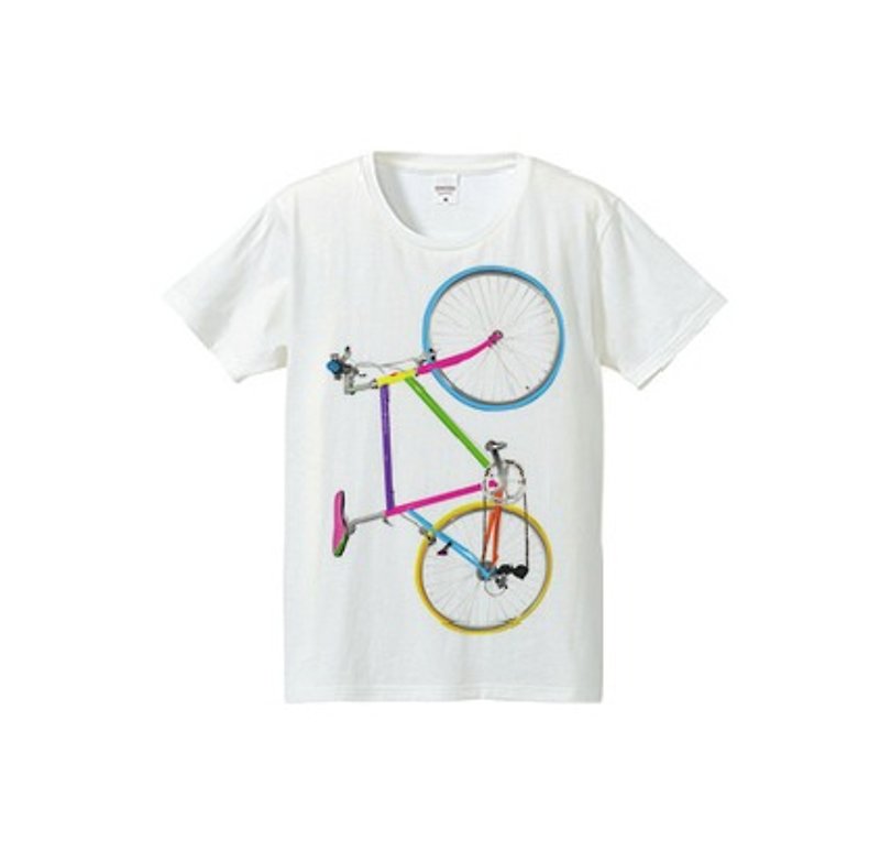 Earth-friendly transportation ONE (4.7oz T-shirt) - เสื้อยืดผู้หญิง - วัสดุอื่นๆ ขาว