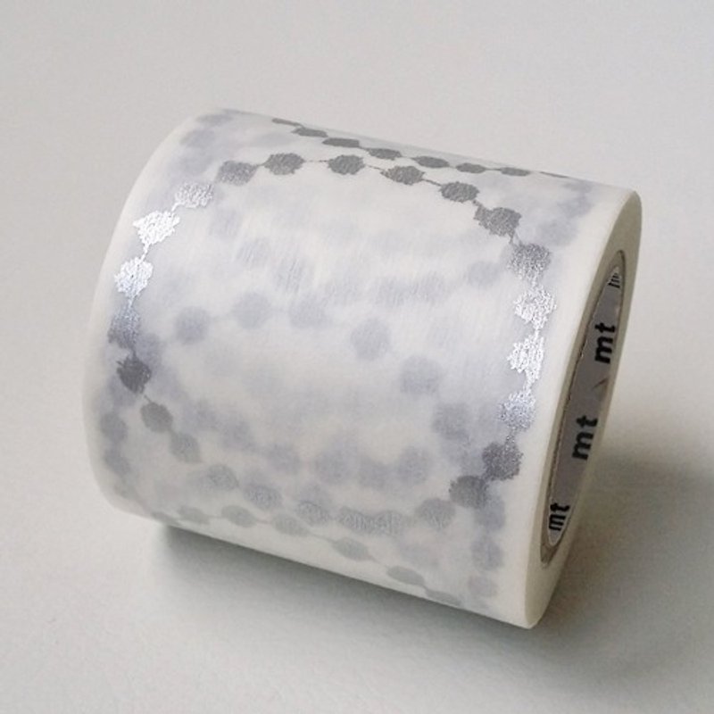 mt and paper tape x mina perhonen [large tambourine - silver (MTMINA31)] 2016SS - Washi Tape - Paper Gray