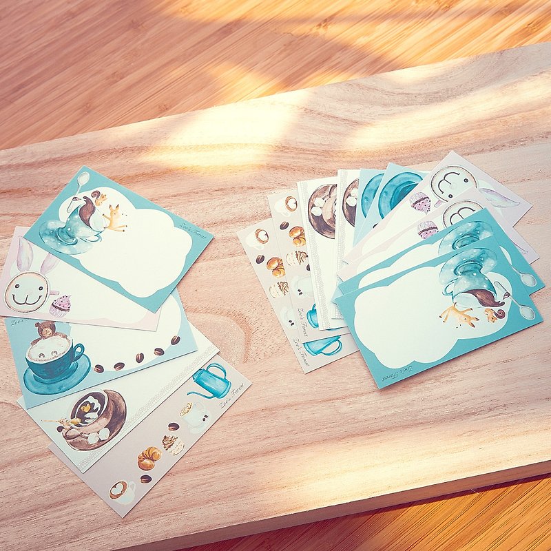Zoe's forest 森林咖啡萬用小卡 卡片 - 卡片/明信片 - 紙 