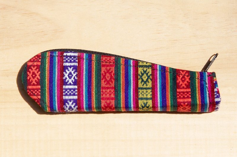 編織感筆袋 / 民族風收納袋 -  繽紛色彩 ( 僅存一件 ) - 鉛筆盒/筆袋 - 其他材質 多色