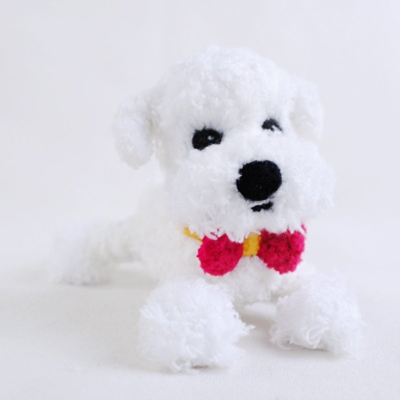 12cm pet cloned [feiwa Fei handmade doll] (shearing Version) Maltese pet doll (Welcome to order your dog) - Stuffed Dolls & Figurines - Other Materials White