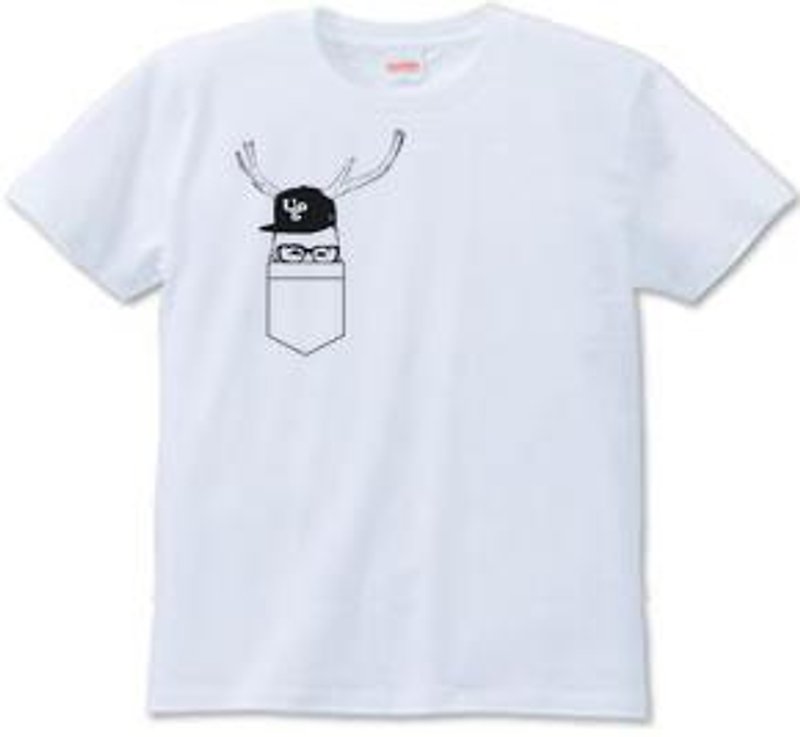 BABY POCKET (T-shirt 6.2oz) - เสื้อยืดผู้ชาย - วัสดุอื่นๆ ขาว