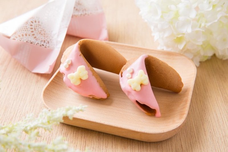 C.Angel [Pink Bow Lucky Fortune Cookie] - Handmade Cookies - Fresh Ingredients Pink