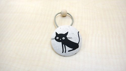 alma-handmade 手感布包釦髮束 - Cat