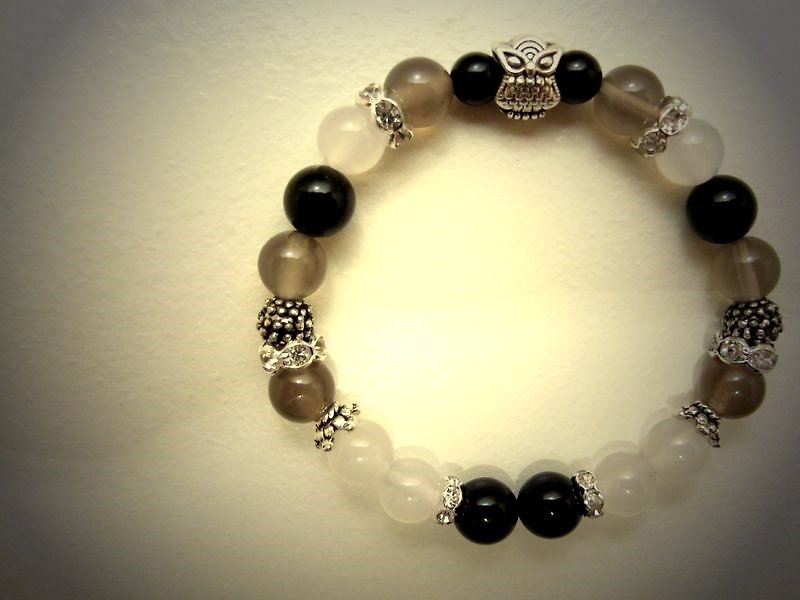 Elegant with makeup - Bracelets - Other Materials Gray
