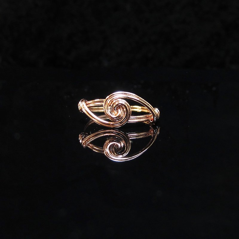 Winwing metal wire braided ring-[Round Eye Ring]. Handmade. Memorial ring. Lovers' Ring - Couples' Rings - Other Metals 