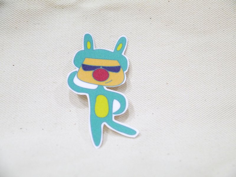 | Waterproof stickers | Apache Bunny - Stickers - Waterproof Material Green