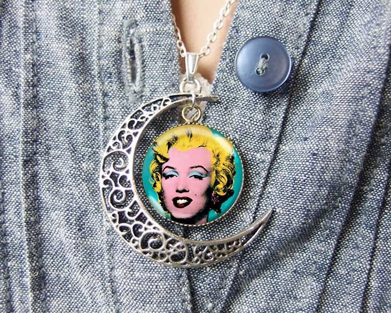 Marilyn Monroe-Necklace/Accessories/Birthday Gift【Special U Design】 - Necklaces - Other Metals Multicolor