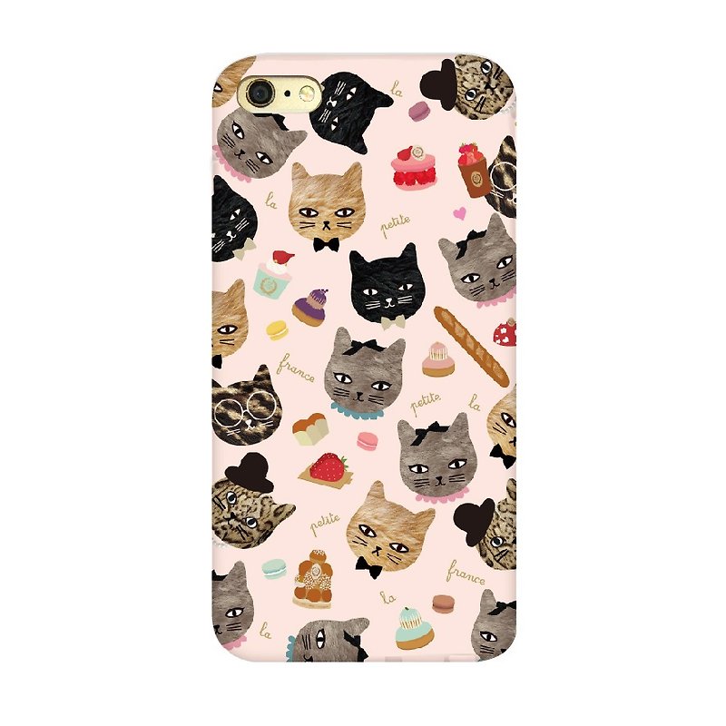 法國甜點貓咪手機殼 - 手機殼/手機套 - 其他材質 多色