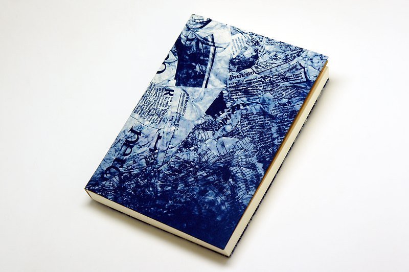 Handmade Blue Sun Notebook-Time Newspaper - สมุดบันทึก/สมุดปฏิทิน - กระดาษ สีน้ำเงิน