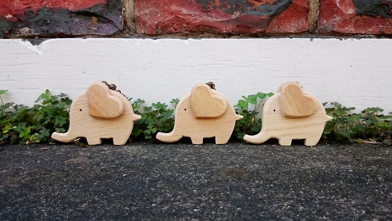 象のキーホルダー // 安全な発送 SOP - キーホルダー・キーケース - 木製 多色