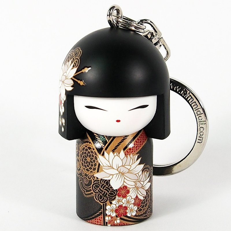 Key ring - Tatsumi full of strength [Kimmidoll and blessing doll key ring] - ที่ห้อยกุญแจ - วัสดุอื่นๆ สีดำ