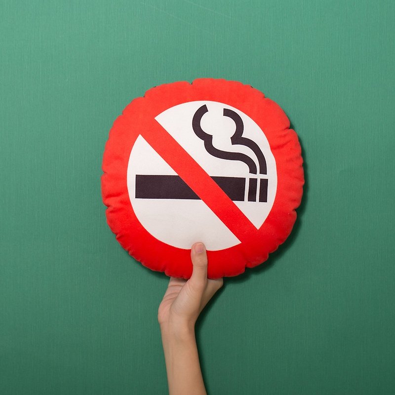 禁止吸煙抱枕 - 枕頭/抱枕 - 其他材質 紅色