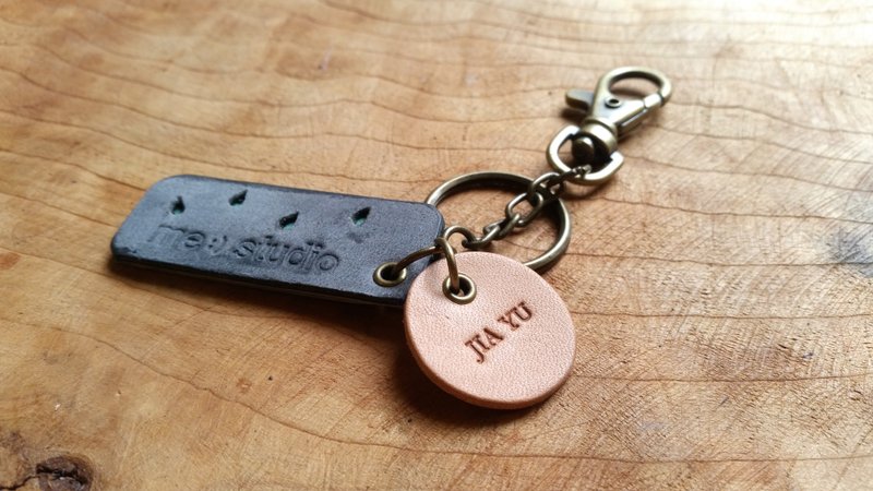 Rain Drops Key Chain - Keychains - Genuine Leather 