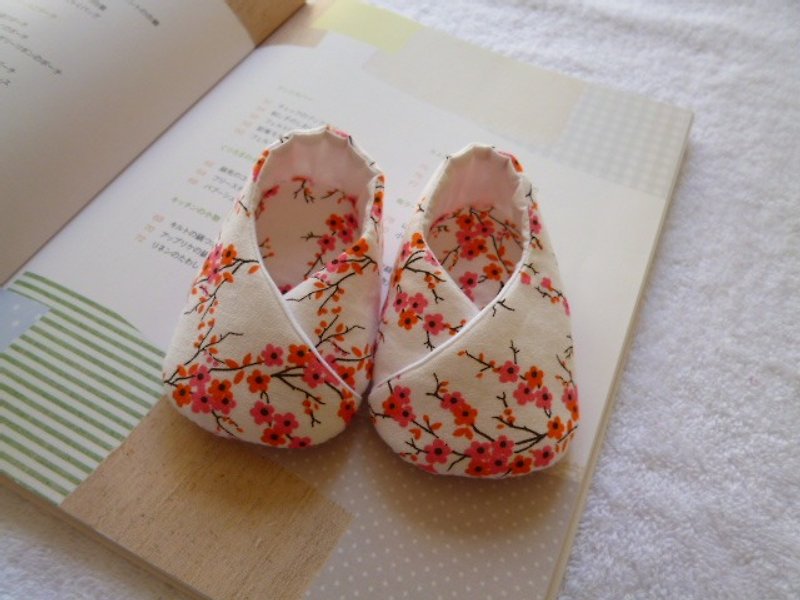 Plum wind models baby shoes Baby Shoes - รองเท้าเด็ก - ผ้าฝ้าย/ผ้าลินิน สึชมพู