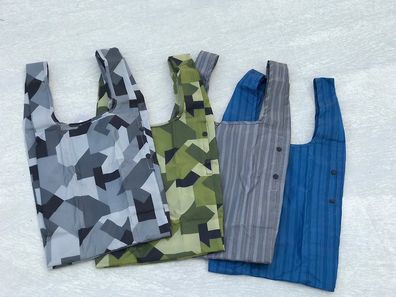 3色 環保小提袋 便當包 簡約輕巧可摺疊單肩購物袋包 - 側背包/斜孭袋 - 聚酯纖維 多色