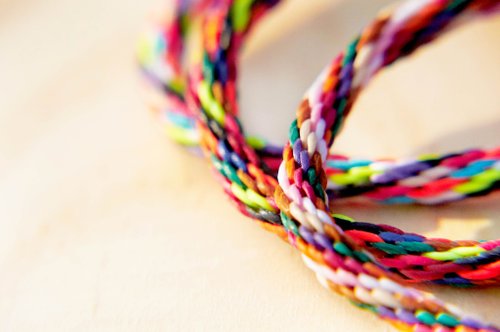 Exchange gifts, birthday gifts, mixed color summer silk Wax thread (hand rope), the thread can be customized