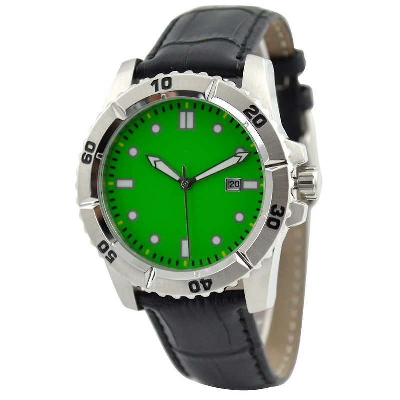 Diver Diver Watch-Leisure-Free Shipping Worldwide - นาฬิกาผู้หญิง - กระดาษ สีเขียว