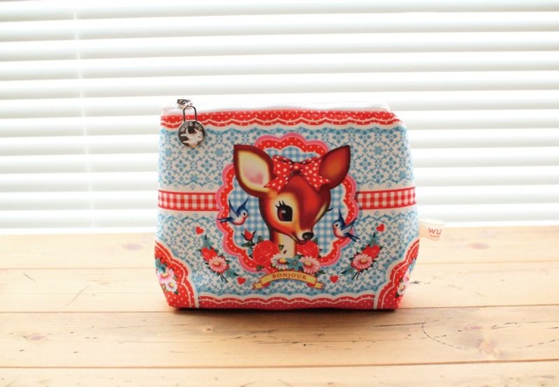 England WU & amp; WU Deer Head / cosmetic bag / admission package / Pencil (M) - Toiletry Bags & Pouches - Other Materials 