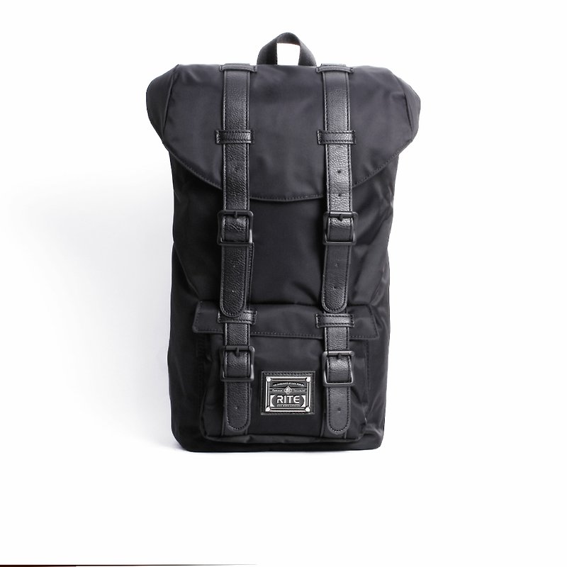 ｜純黑系｜旅行包 - Backpacks - Waterproof Material Black