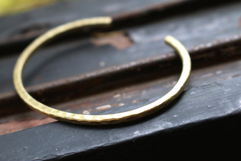Brass bracelet 0302(ordinary day) - Bracelets - Other Metals Gold