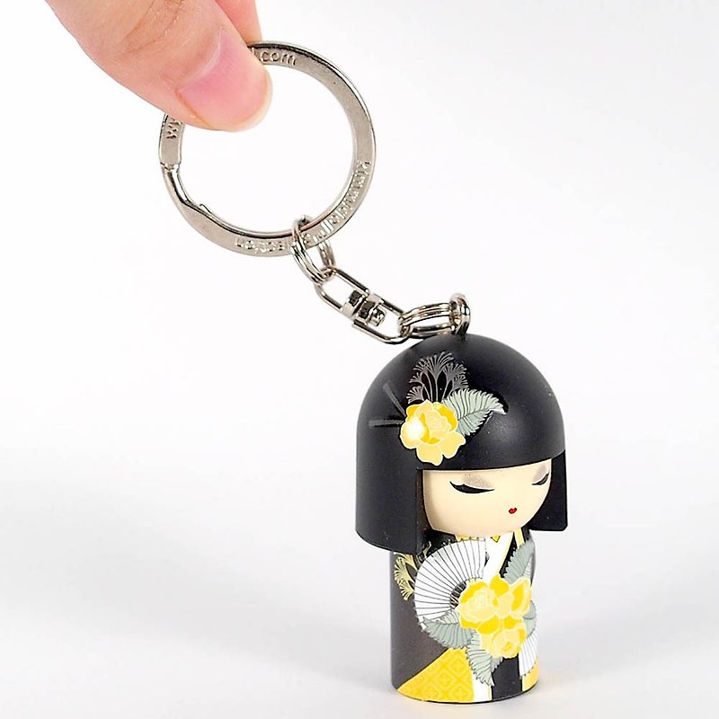Key ring -Naomi sincere and beautiful [Kimmidoll and blessing doll] - Keychains - Other Materials Yellow
