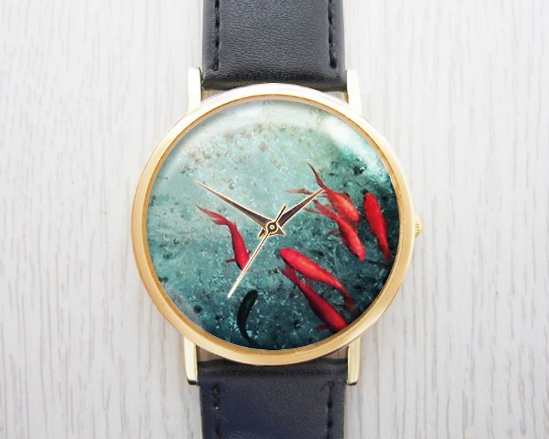Fish-Ladies' Watches/Men's Watches/Unisex Watches/Accessories【Special U Design】 - Women's Watches - Other Metals Red
