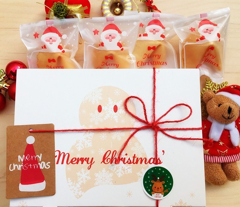 Snowman Gift chocolate flavored fortune cookies stars Merry Christmas FORTUNE COOKIE - อื่นๆ - อาหารสด 