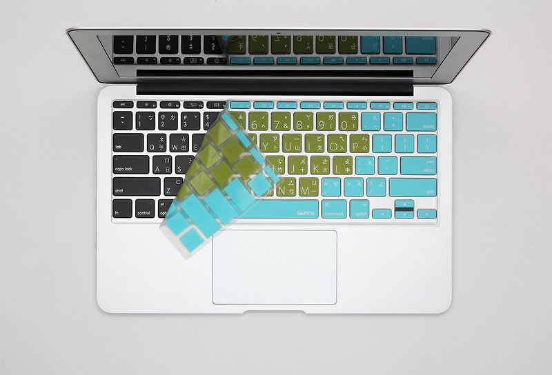 BEFINE MacBook Air 11 Chinese keyboard protective film mint matcha (8809402590377) - Tablet & Laptop Cases - Other Materials 