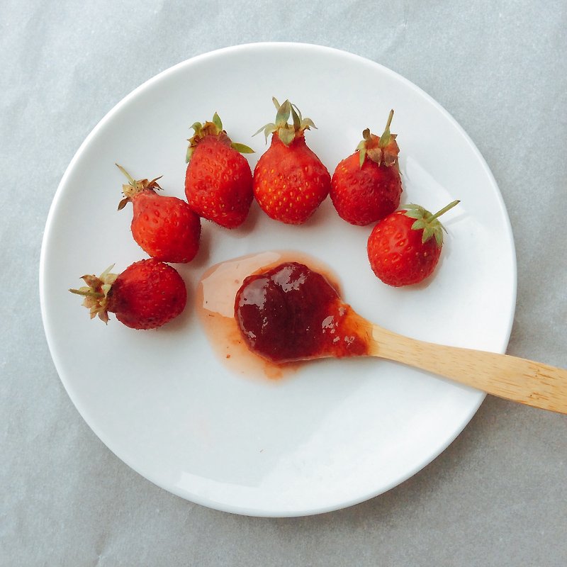 Mao の jam (handmade jam) full of fruit strawberry jam 100ml - แยม/ครีมทาขนมปัง - อาหารสด สีแดง