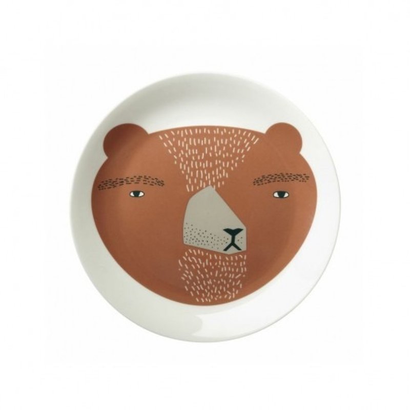 Bear Bone Porcelain Plate | Donna Wilson - Plates & Trays - Porcelain White